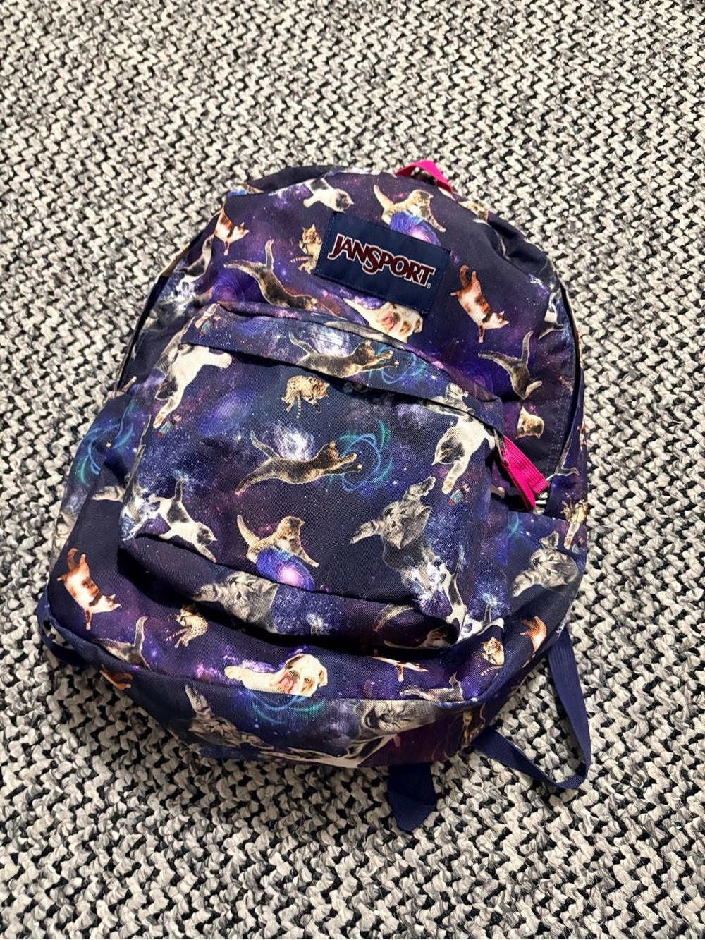 JanSport Classic SuperBreak “Multi Astro Kitty” Backpack - Picture 2 of 6